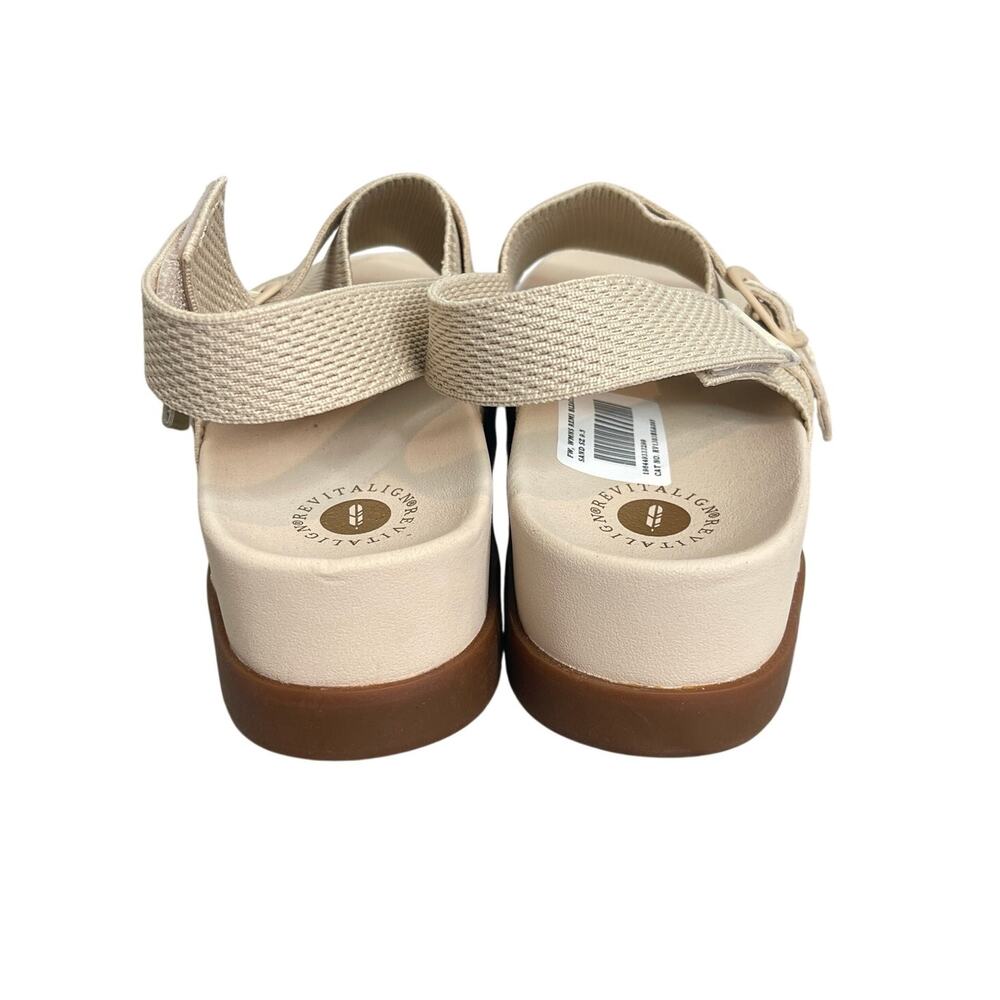 Revitalign Women’s Knit Comfort Sandals Size 9.5 Remi Bleached Sand Orthopedic - Picture 4 of 8